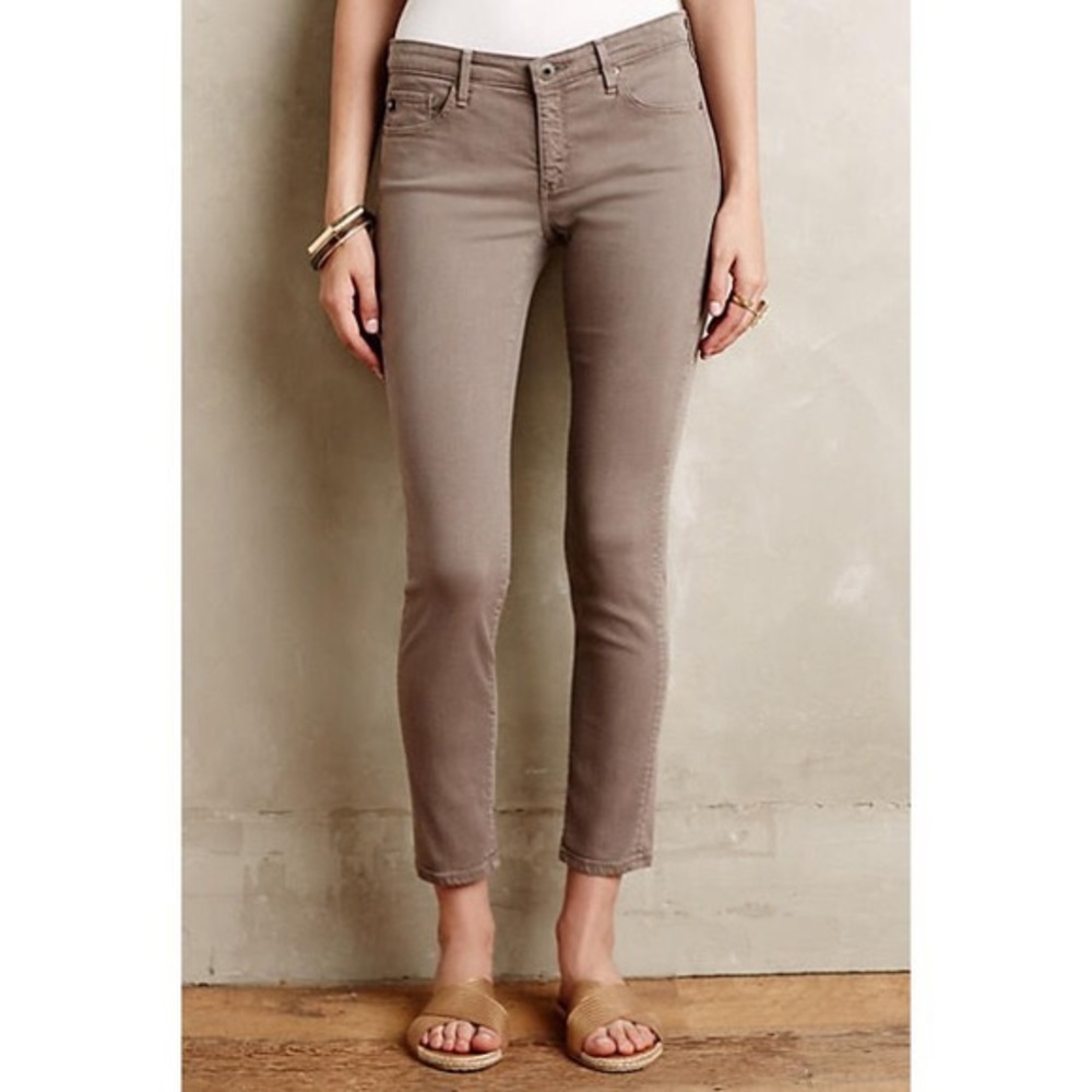 AG Taupe Stevie Ankle Skinny Jean